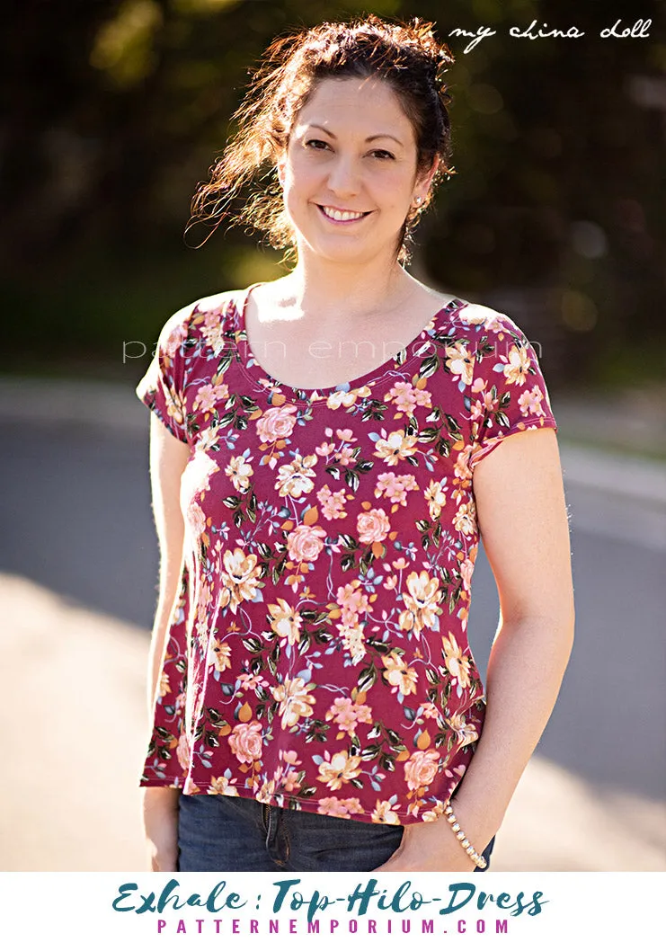 Exhale | Flared Top, High-low & Dress Sewing Pattern