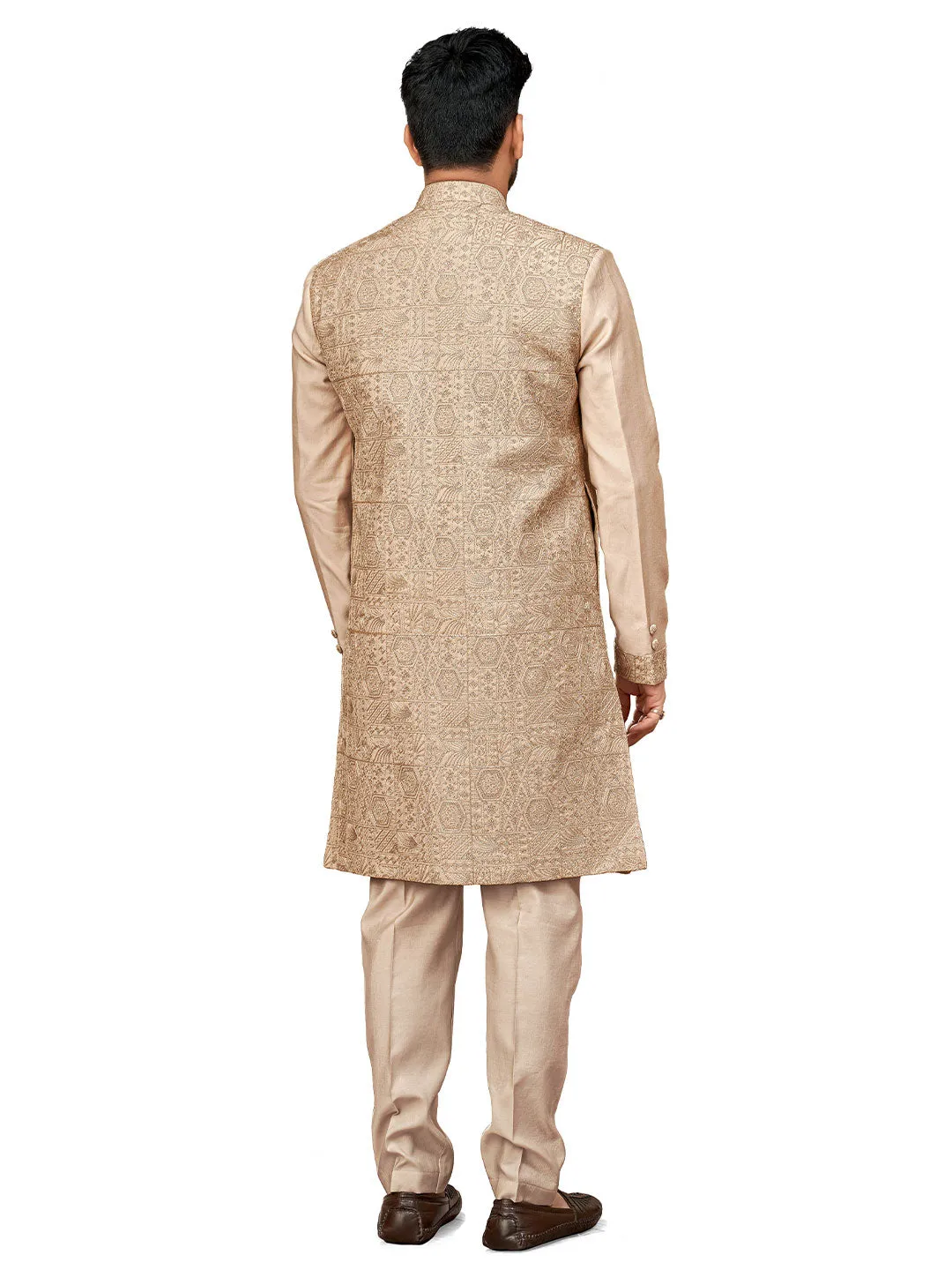 Festive Celebrations Men's Ethnic Indo-Western Kurta Set