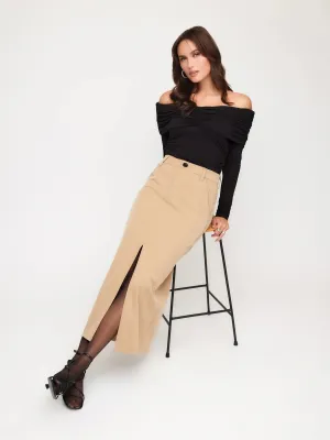 Fifteen Twenty Claire Saddle Stitch Skirt