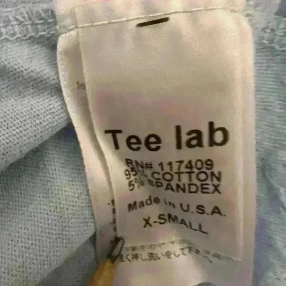 Frank &amp; Eileen Baby Blue Tee Lab Pencil Skirt Cotton 29 inches Long XS