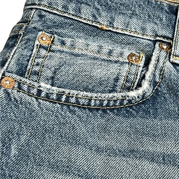 Free People We The Free Suzanne Midi Denim Pencil Skirt Size 8 NWT‎