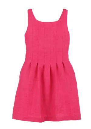 Gabby Willow Fuchsia Pleated Dress