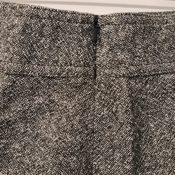 GAP Tweed Wool Black &amp; Charcoal Pencil Skirt Size 0