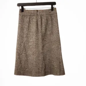 GAP Tweed Wool Black &amp; Charcoal Pencil Skirt Size 0
