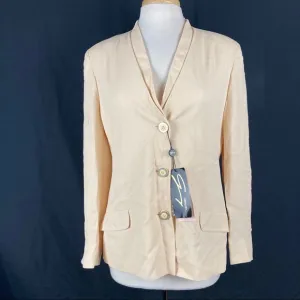 Genny Oro womens 3 button blazer jacket