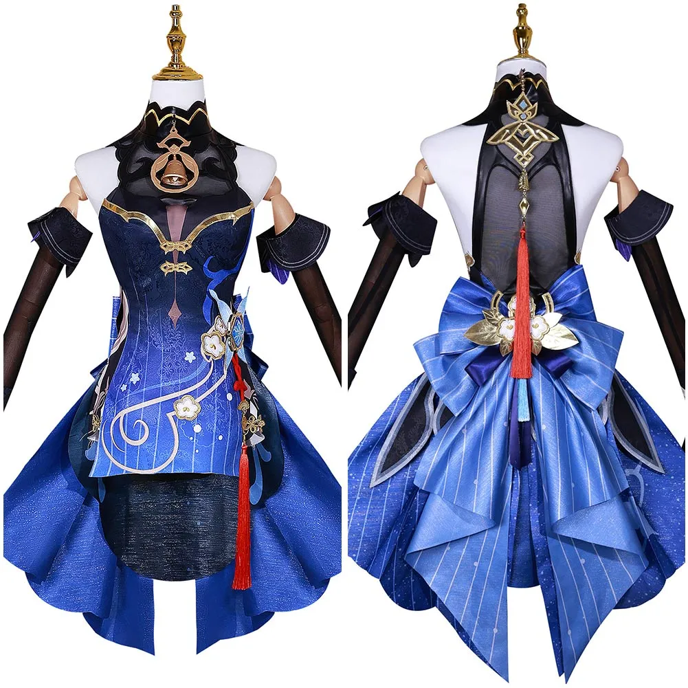 Genshin Impact Ganyu Lantern Rite New Outfit Twilight Blossom Cosplay Costume Outfits Halloween Carnival Suit