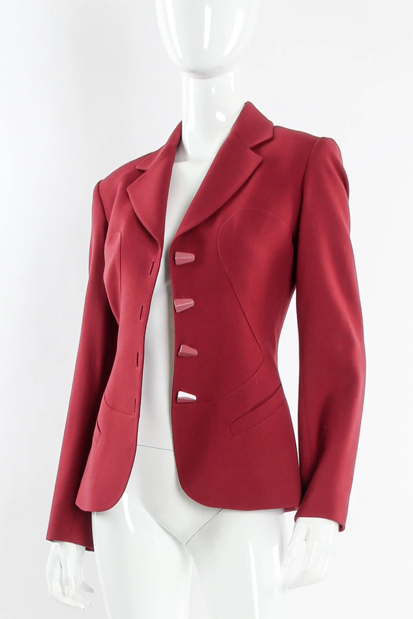 Geo Panel Structured Blazer