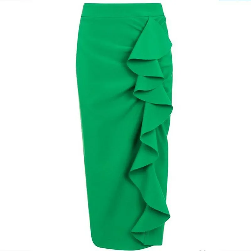 Gianna Emerald Pencil Skirt