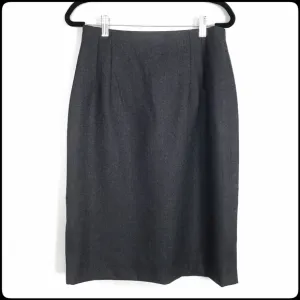 Giorgio Sant' Angelo Women's 100% Pure Wool Gray Pencil Skirt Size: 3