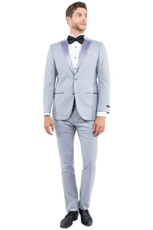 Gray Zegarie Notch Lapel Tuxedo Jacket For Men MJT364-04
