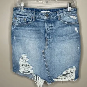 GRLFRND Rhoda Blue Ripped‎ Skirt