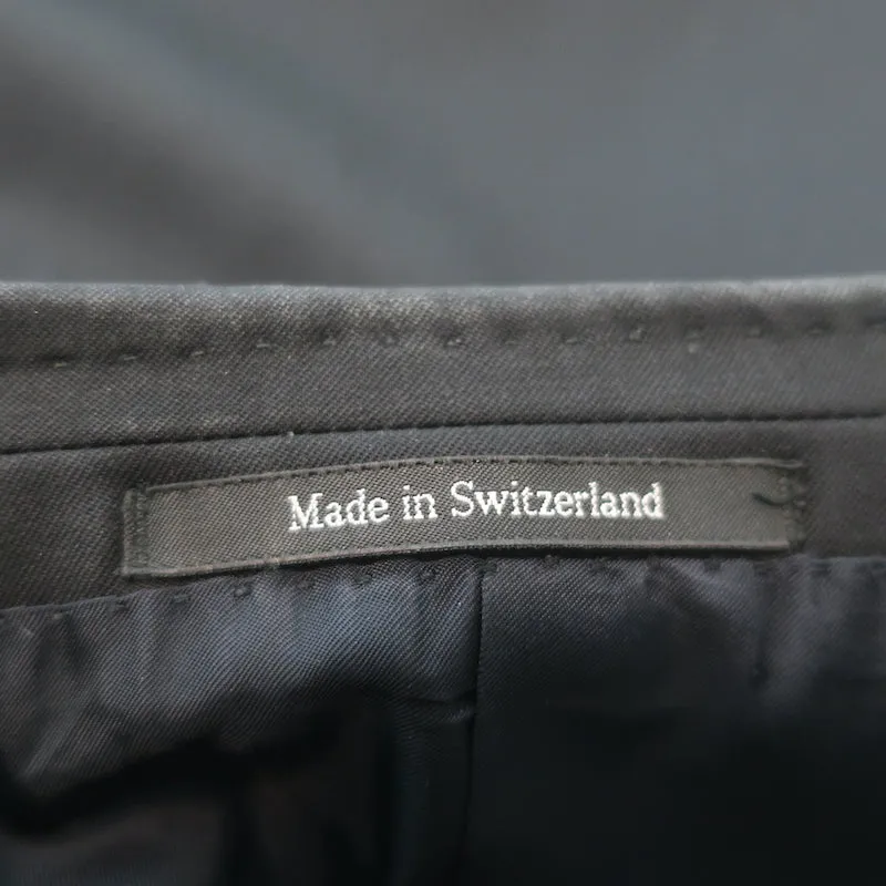 Gucci Blazer Black Wool Size 54 C Two-Button Suit Jacket