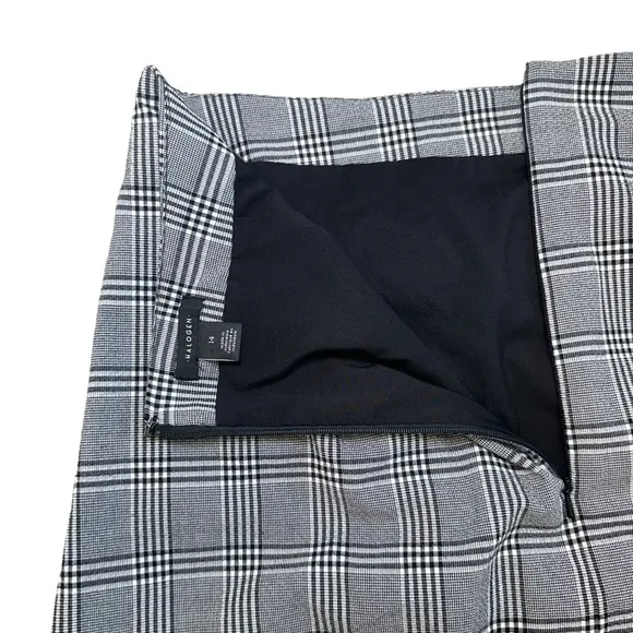 Halogen Plaid Asymmetrical Skirt 14