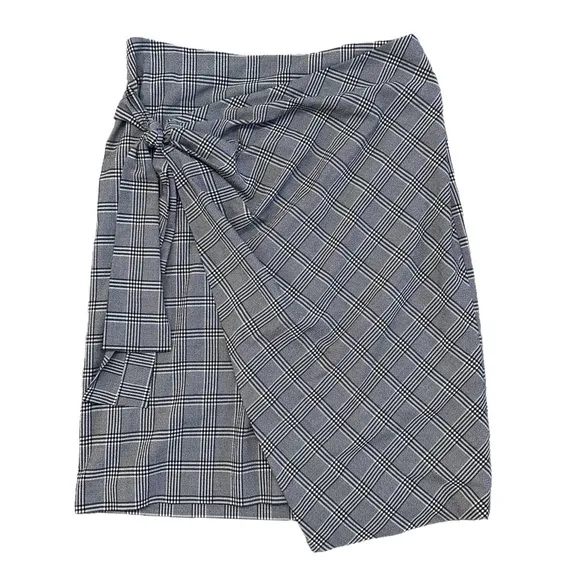 Halogen Plaid Asymmetrical Skirt 14