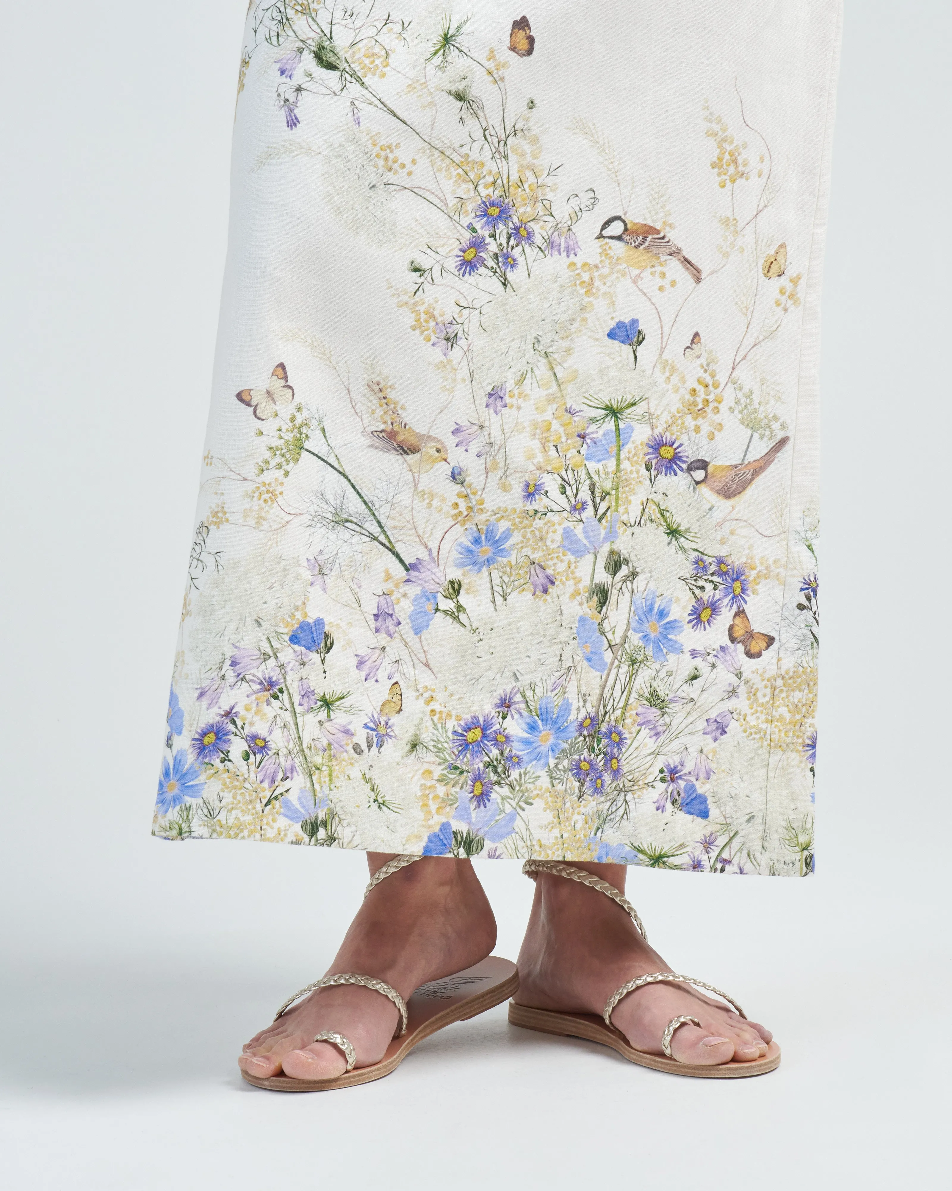 harmony pencil midi skirt