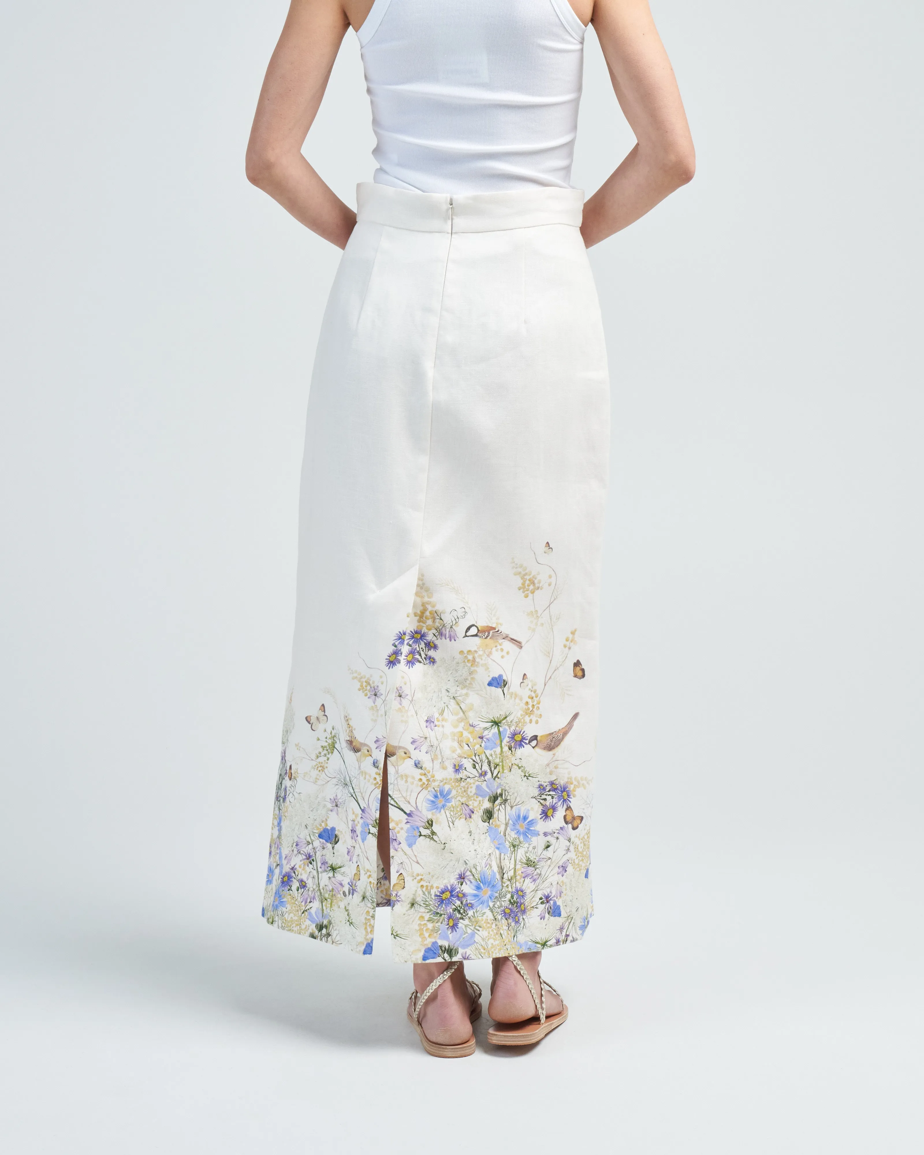 harmony pencil midi skirt