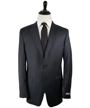 HICKEY FREEMAN - Navy Blue Textured Micro Check Suit - 42L