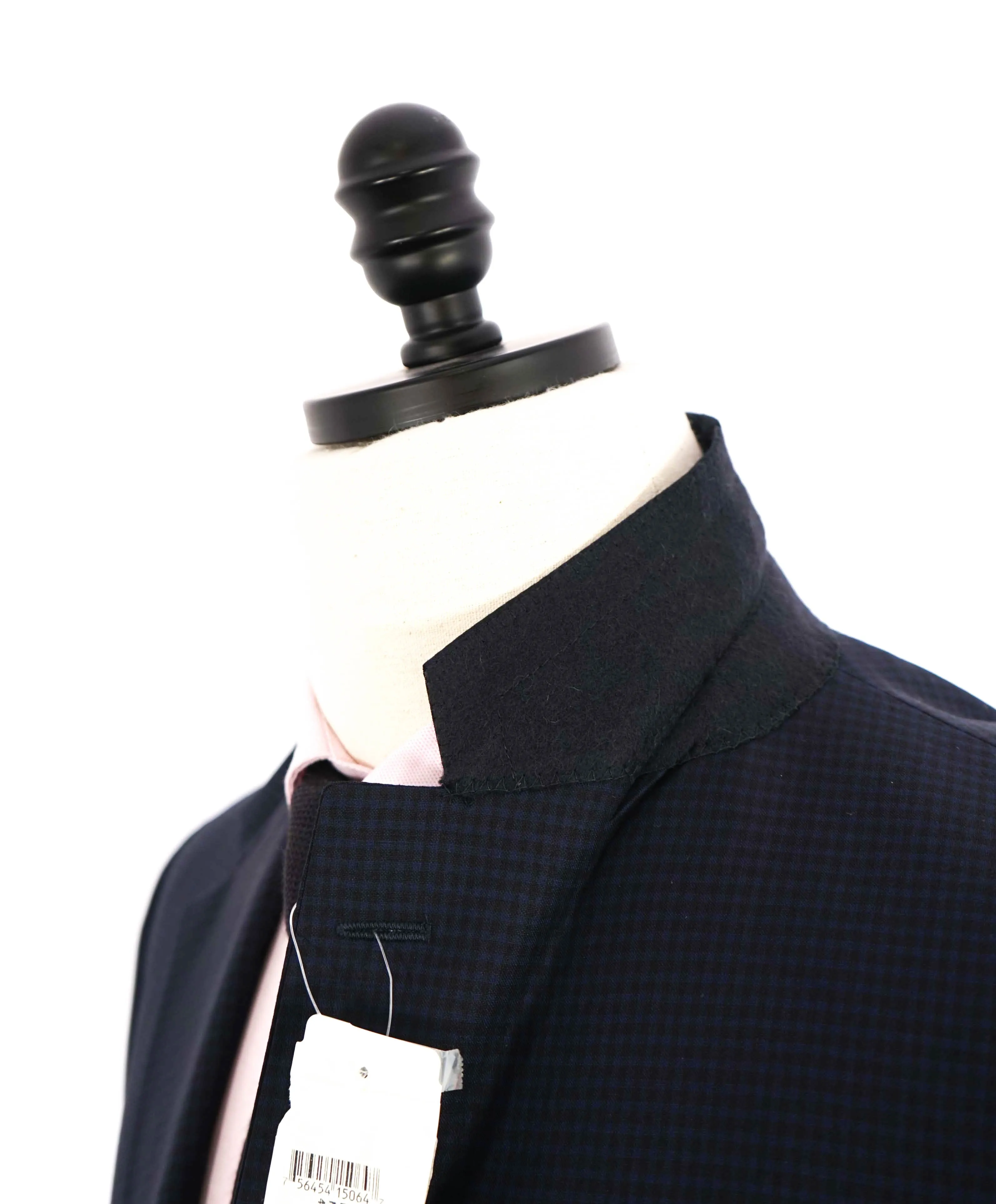 HICKEY FREEMAN - Navy Micro Check "Milburn ii" Notch Lapel Suit - 44R 36W