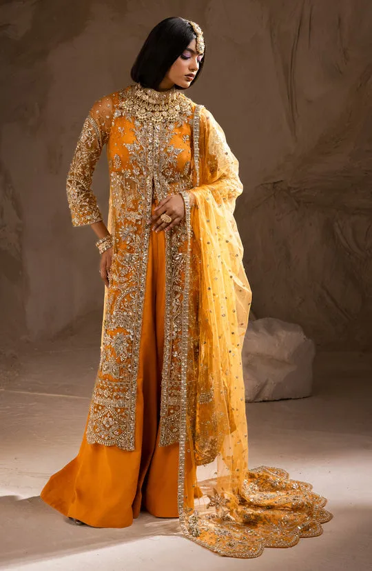 Indian Wedding Dress in Open Jacket and Trouser Style