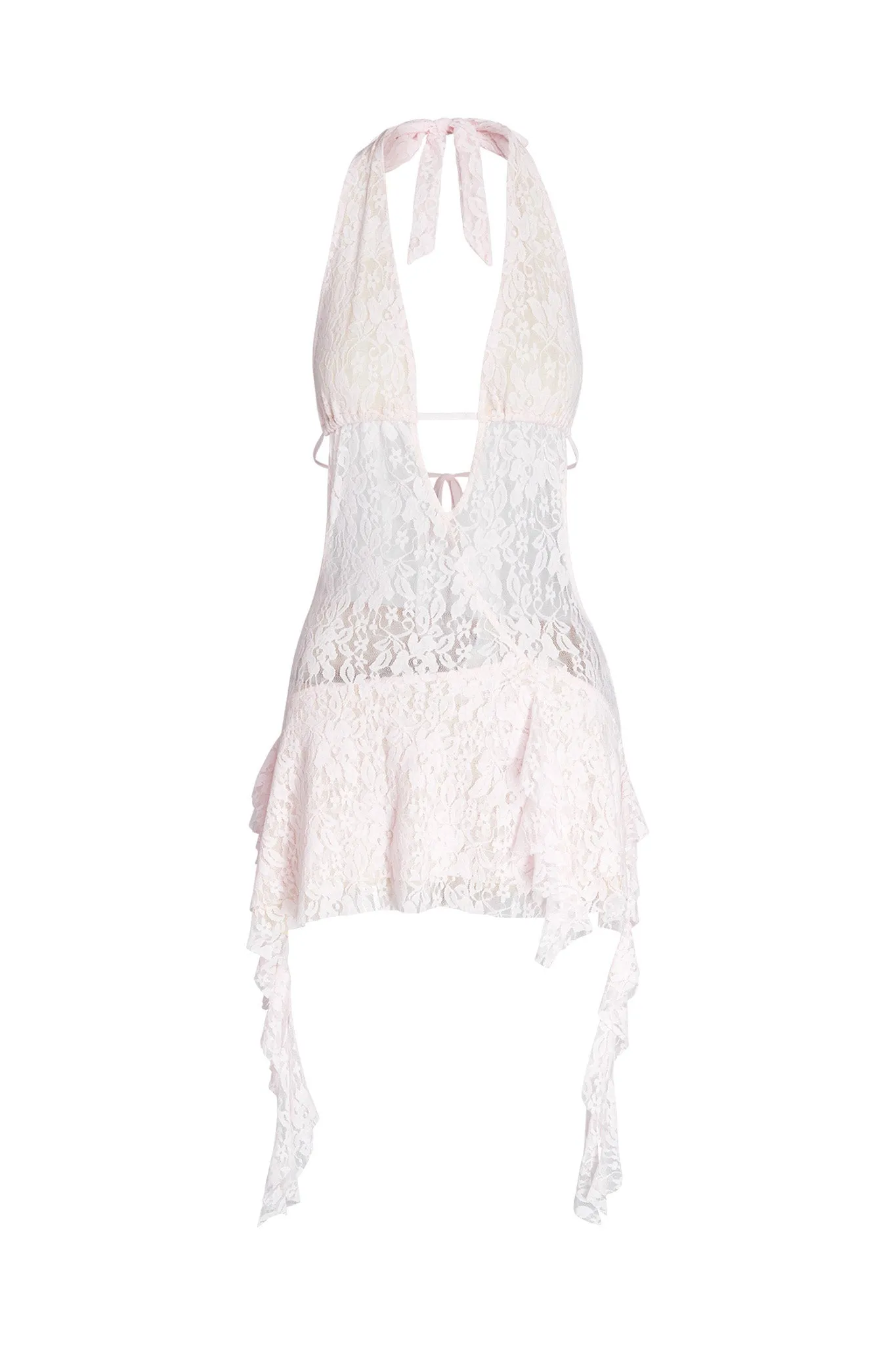 IRISIA LACE DRESS - PINK : LACE