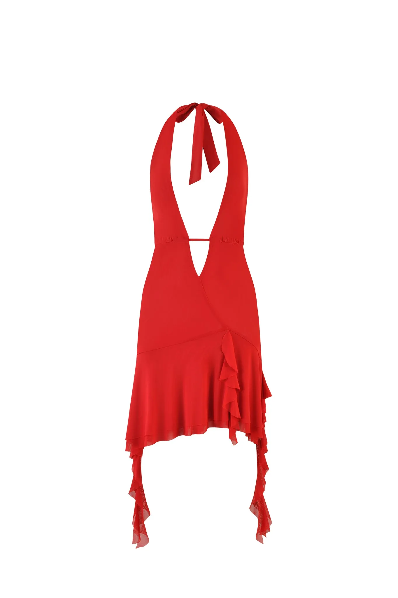 IRISIA MESH DRESS - RED