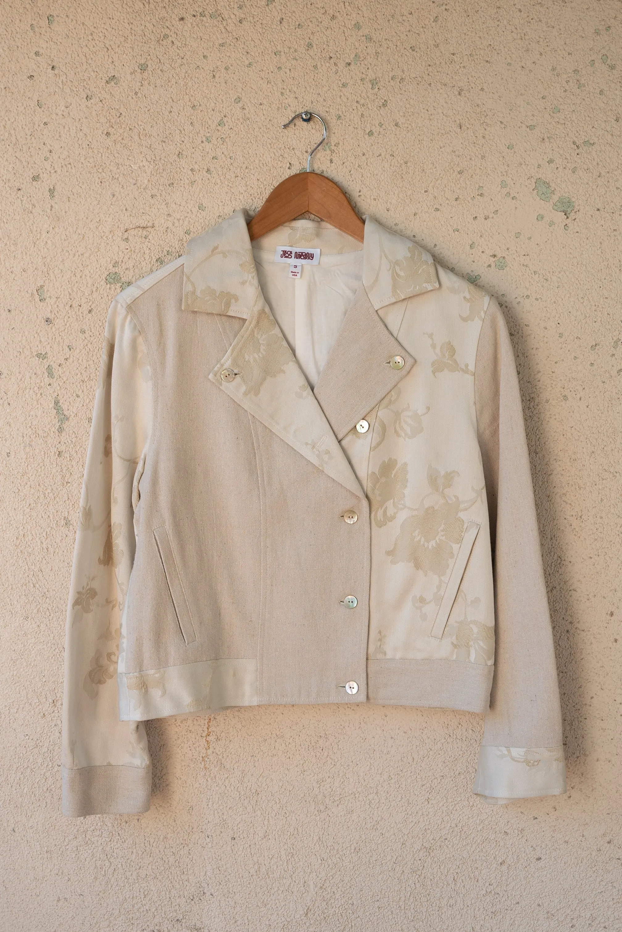 Ivory Mia Moto Jacket (Small)