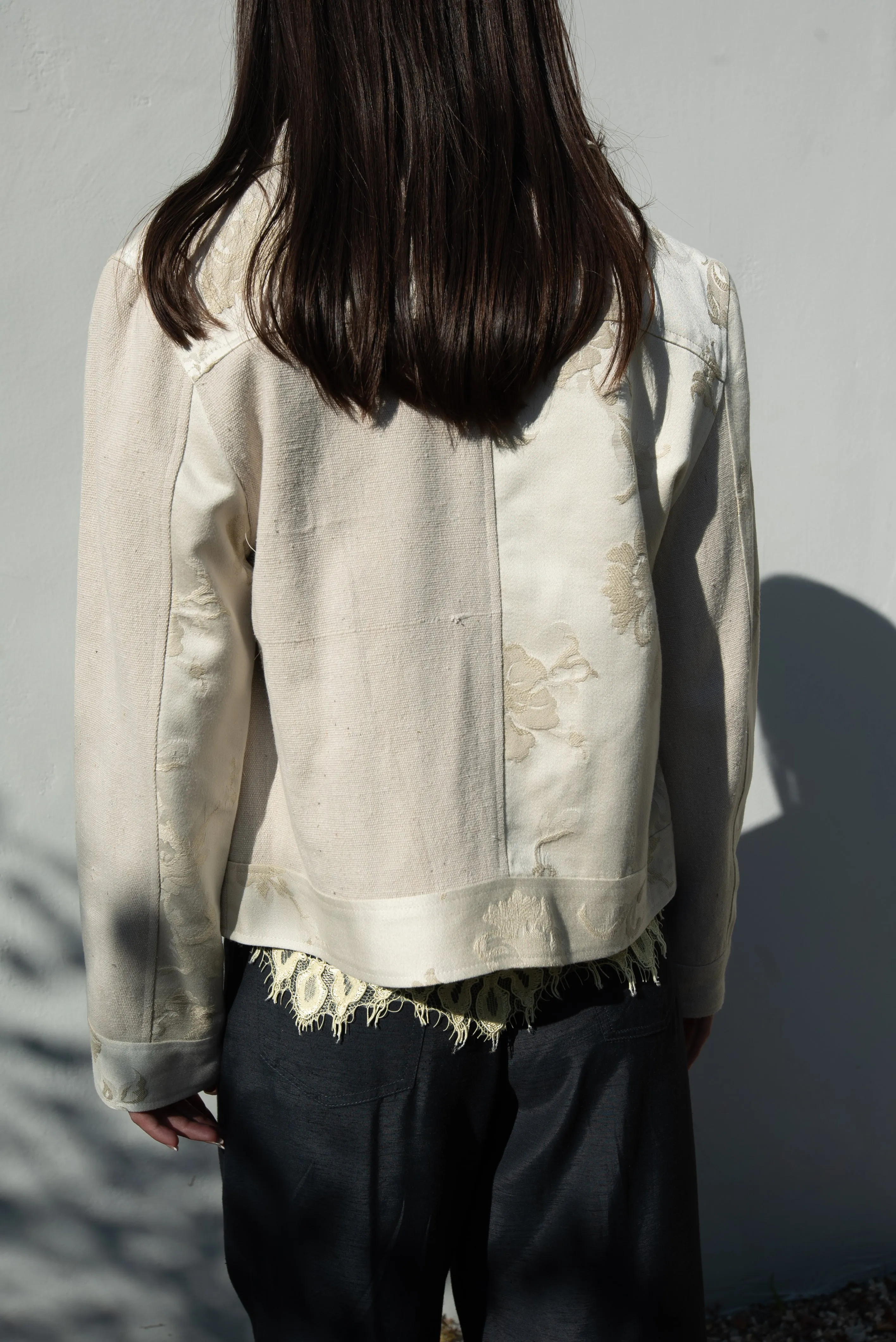 Ivory Mia Moto Jacket (Small)