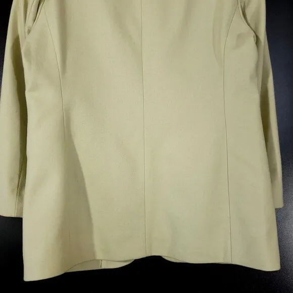 J CREW Cashmere Wool Oversized Boyfriend Blazer Jacket in Leek Green Minimal 6