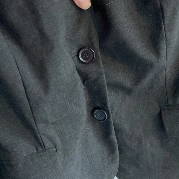 J Crew Charcoal Blazer EUC Size 8 Tall Bi Stretch
