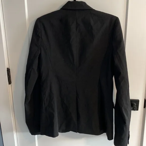 J Crew Charcoal Blazer EUC Size 8 Tall Bi Stretch
