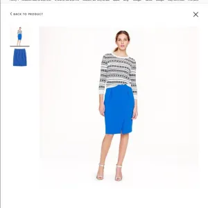 J. Crew drapey crepe pencil skirt size 6 in blue