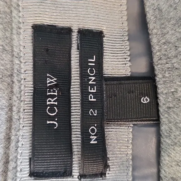 J. Crew Gray Wool NO. 2 Pencil Skirt  - Size 6