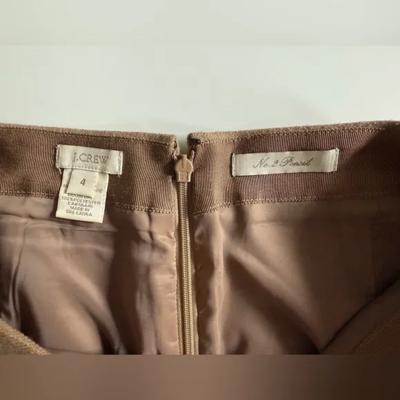 J Crew pencil skirt in double-serge wool