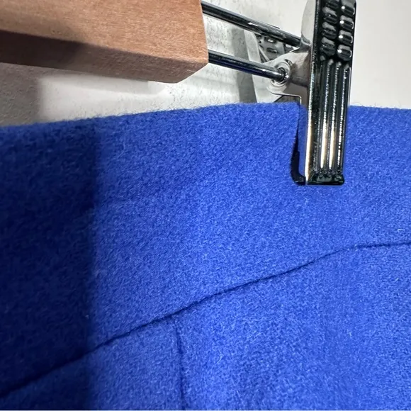 J. Crew | The Pencil Skirt Double Serge Wool Blue Size 12