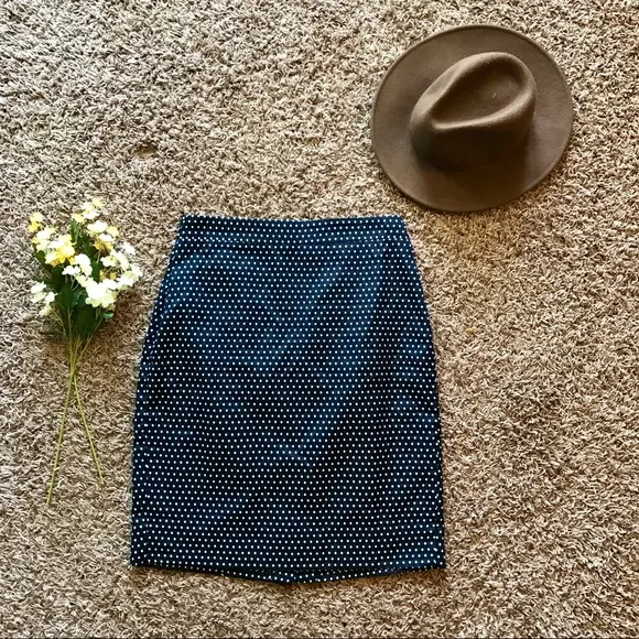 J.Crew Polka Dot Pencil Skirt