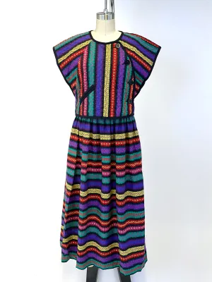 Jeanne Marc Embroidered Skirt Set