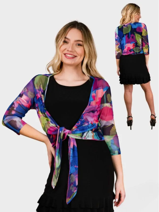 Jewel Tones Ruffle Maxi Dress