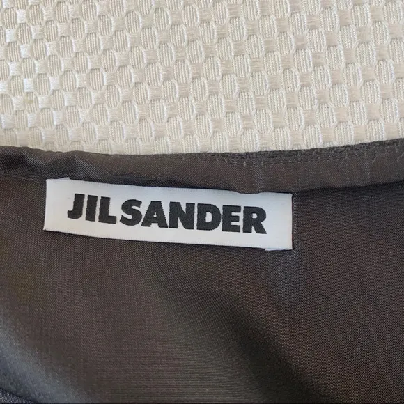 Jil Sander Grey Wool Cashmere Pencil Skirt Sz 40