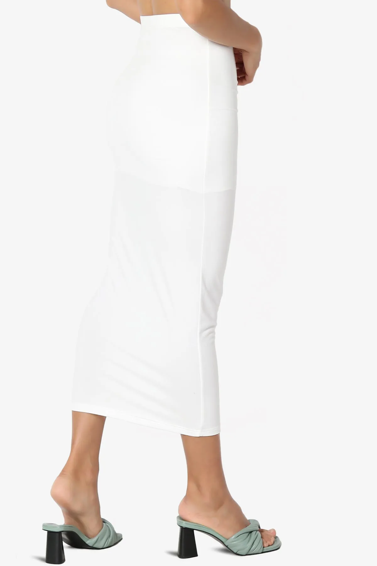 Joey Buttery Soft Knit Midi Pencil Skirt