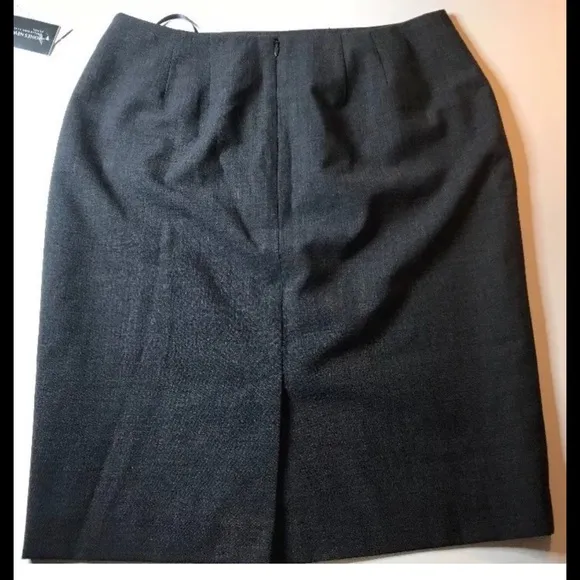 JONES NEW YORK 8P charcoal gray pencil skirt
