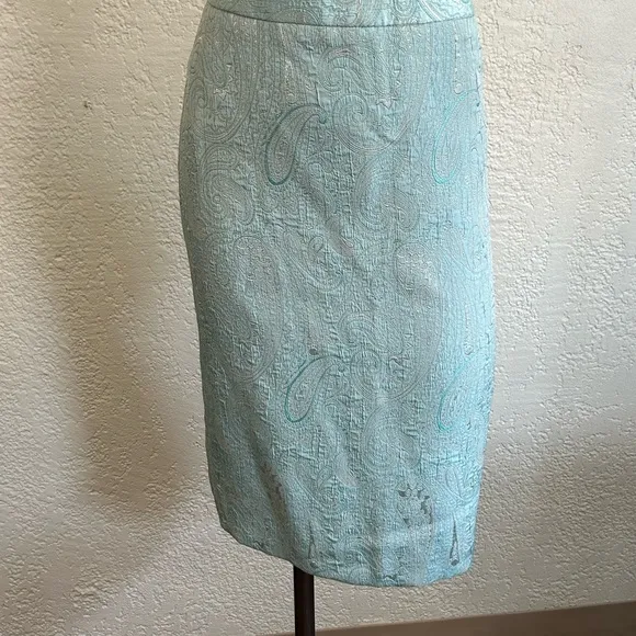 Jones New York light teal turquoise 2 Piece Blazer / skirt  Suit Size 12 NWT