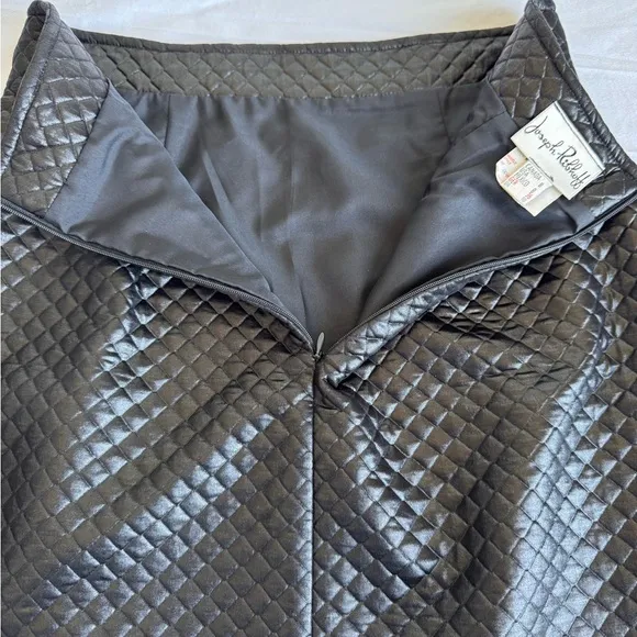 JOSEPH RIBHOFF Vintage Quilted Pencil Skirt Luxury Beautiful Condition Size 8