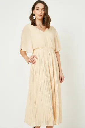 Julieta Pleated Midi Dress