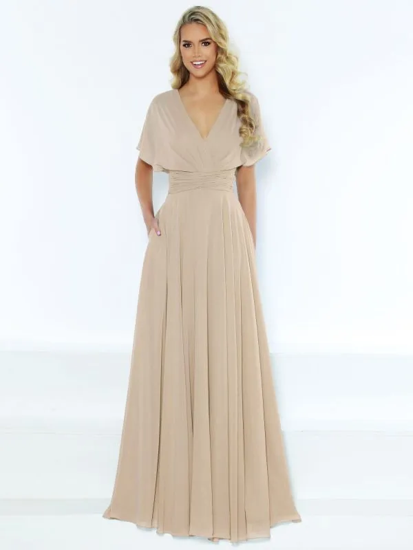 Kanali K Size 12 1786 Mocha Bridesmaid Dress