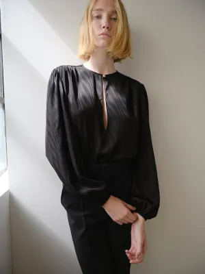 Keyhole Blouse | Black