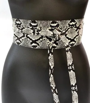 Kimono Belt - Leopard and Snake Print
