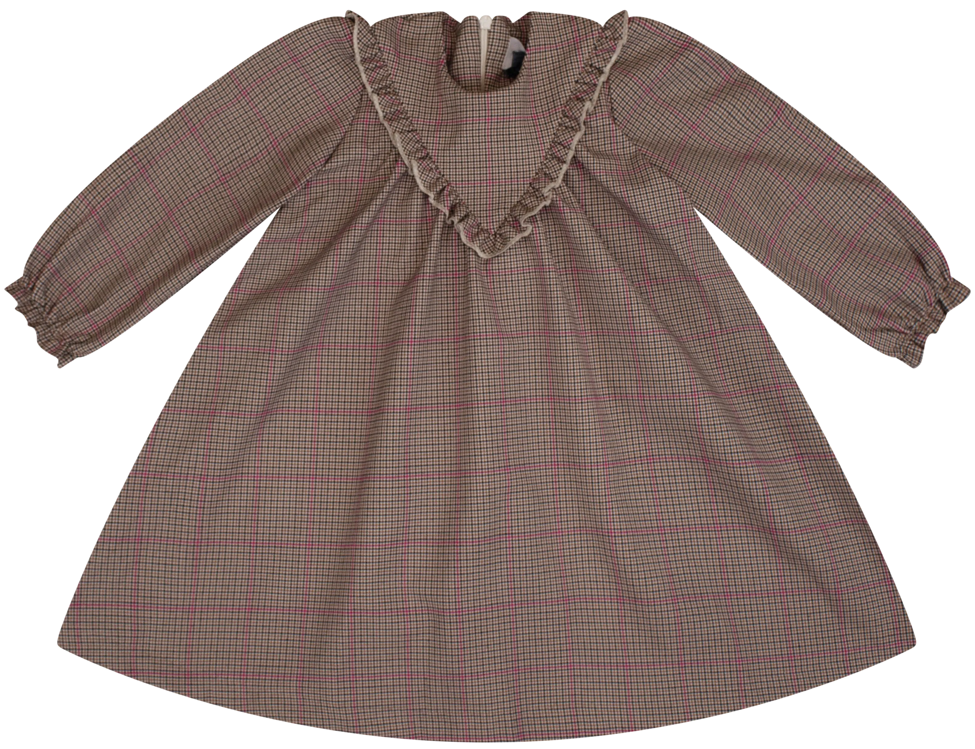 Kipp Multi Plaid Ruffle Dress