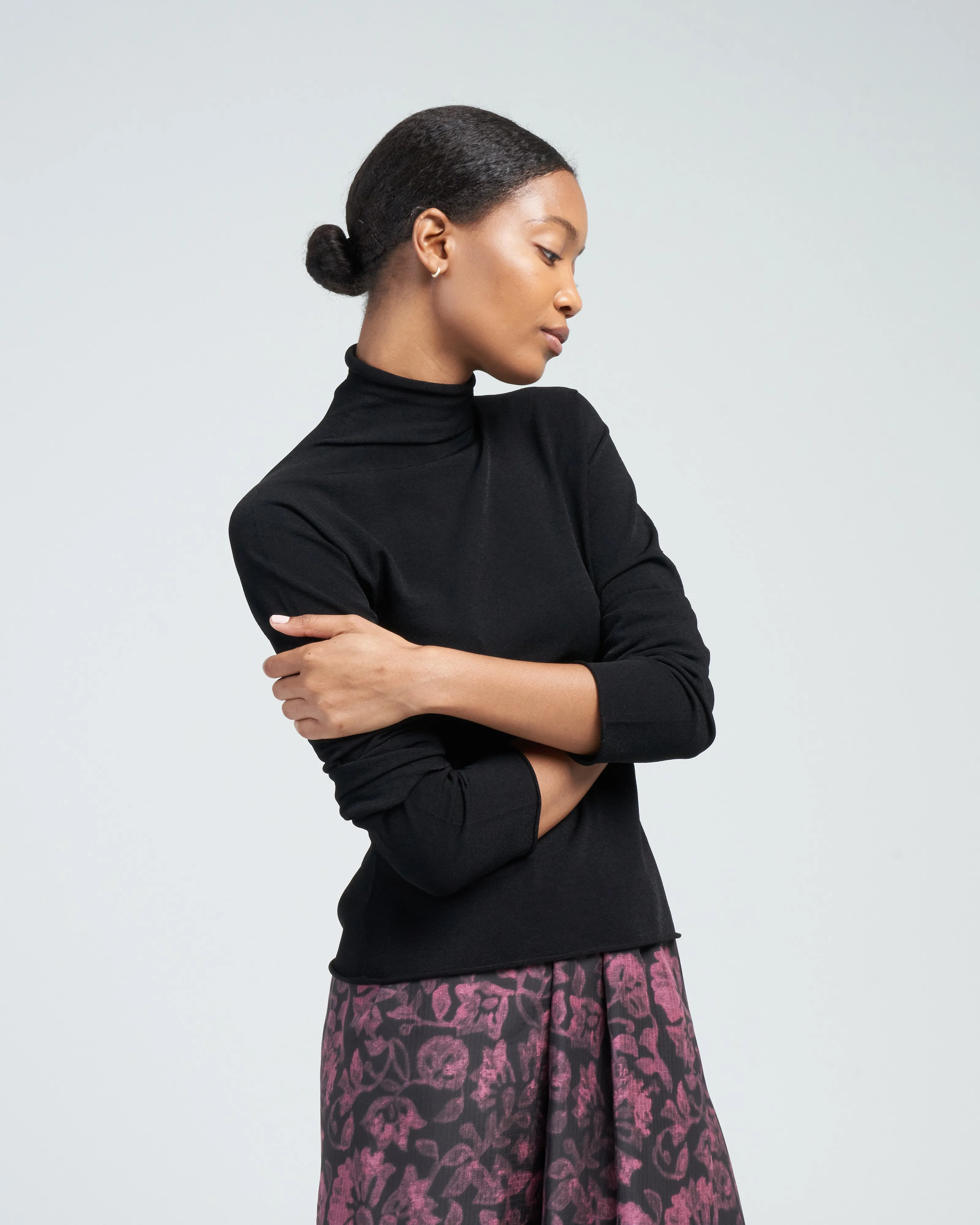 kiyoon top - black