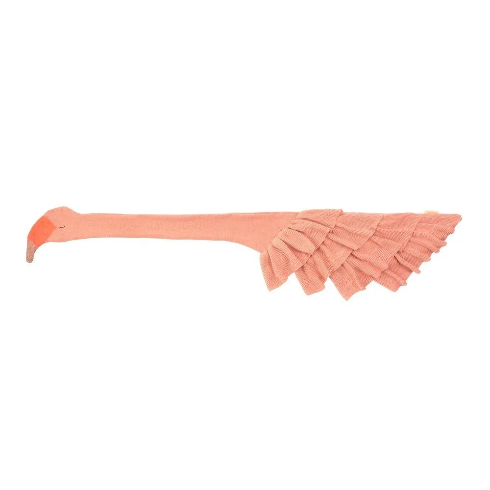 Knitted Flamingo Scarf