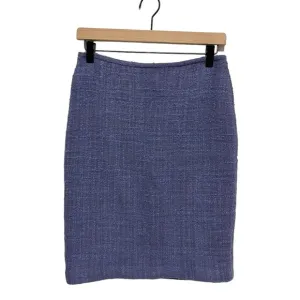 Lafayette 148 New York Tweed Wool Blend Pencil Skirt Size 8